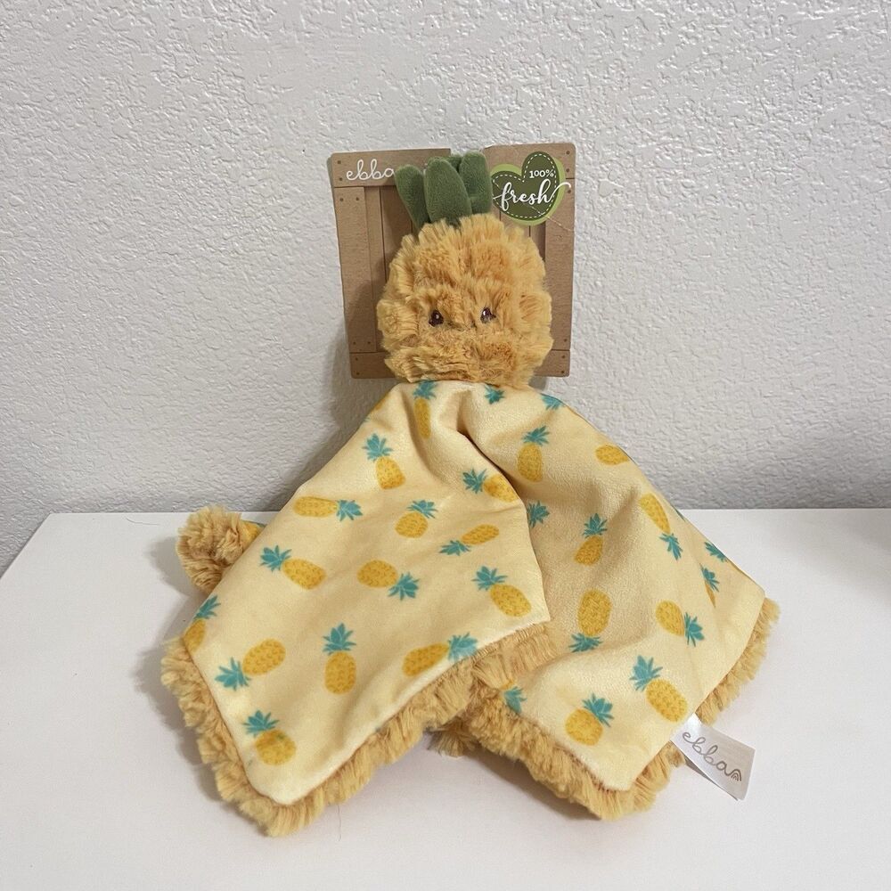 Ebba Pineapple Luvster Security Blanket Lovey Lovie Precious Produce Blankie NEW